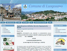 Tablet Screenshot of comune.luogosano.av.it